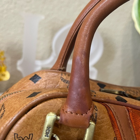 MCM COGNAC VISETOS HANDBAG - Picture 5 of 16